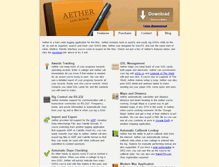 Tablet Screenshot of aetherlog.com